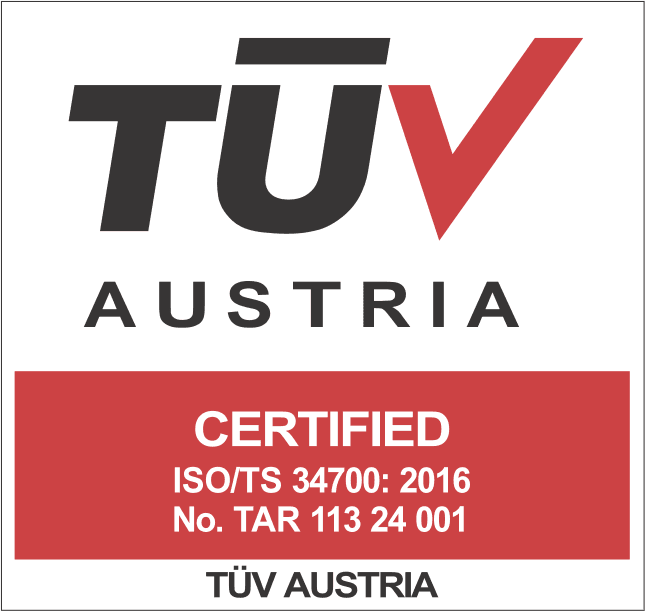 TÜV Austria ISO/TS 34700